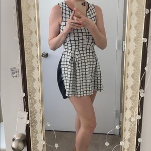 Black & white mini dress